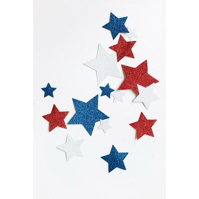 Stars & Stripes Mini Banner-Multi Color Stars - Banner -