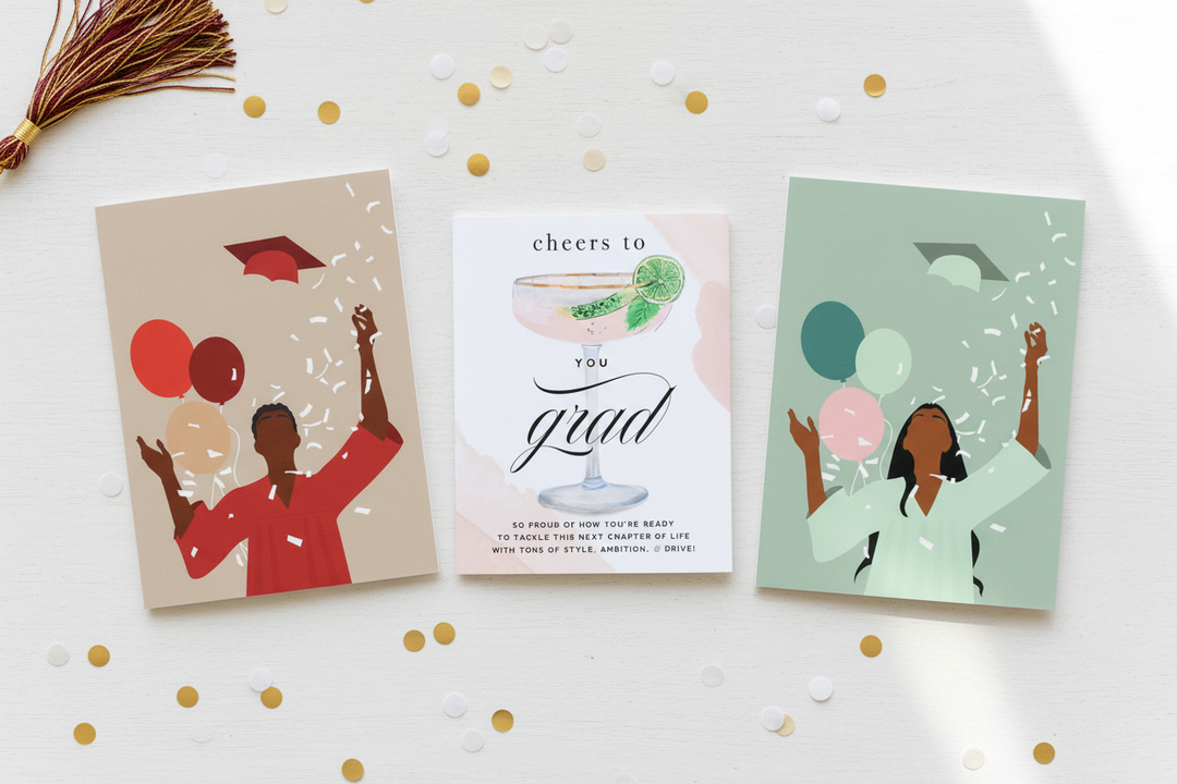 Graduation Greeting Cards Flat Lay - Updated