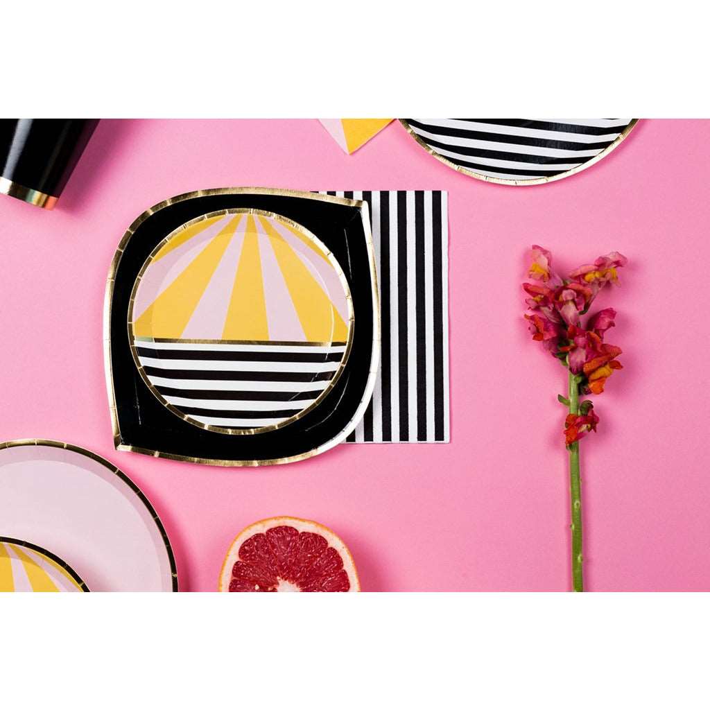 Black &amp; White Striped Guest Napkins - Napkins -