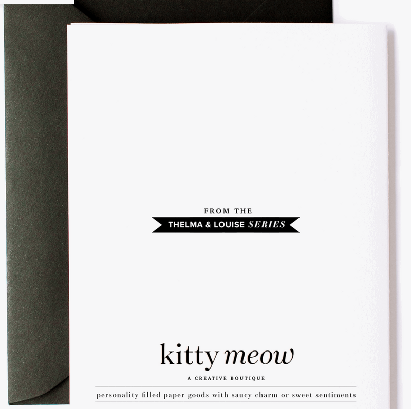 Kitty Meow Big Girl Panties Greeting Card - Greeting Card -