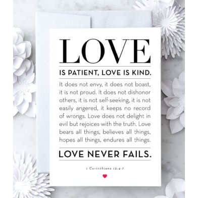 Love Is Patient Greeting Card