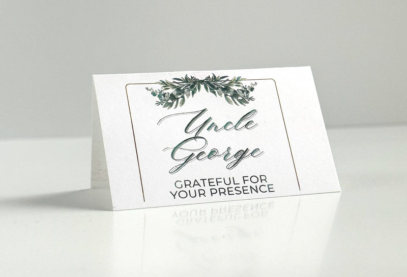 Eucalyptus Swag Place Cards