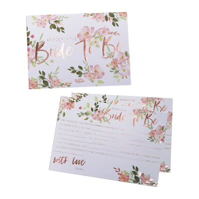 Bride To Be Advice Cards - Advice-Wishes -