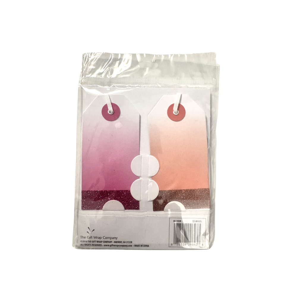 Ombre Glitter GIft Tag Set
