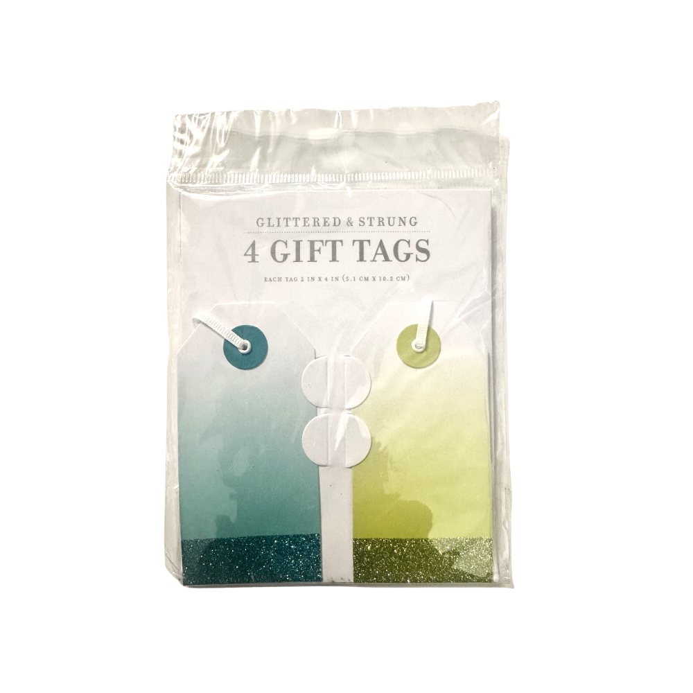 Ombre Glitter GIft Tag Set