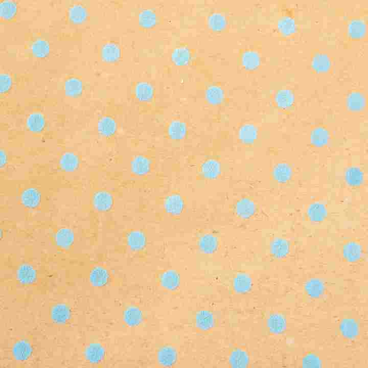 Blue Dimensional Dots Wrapping Paper