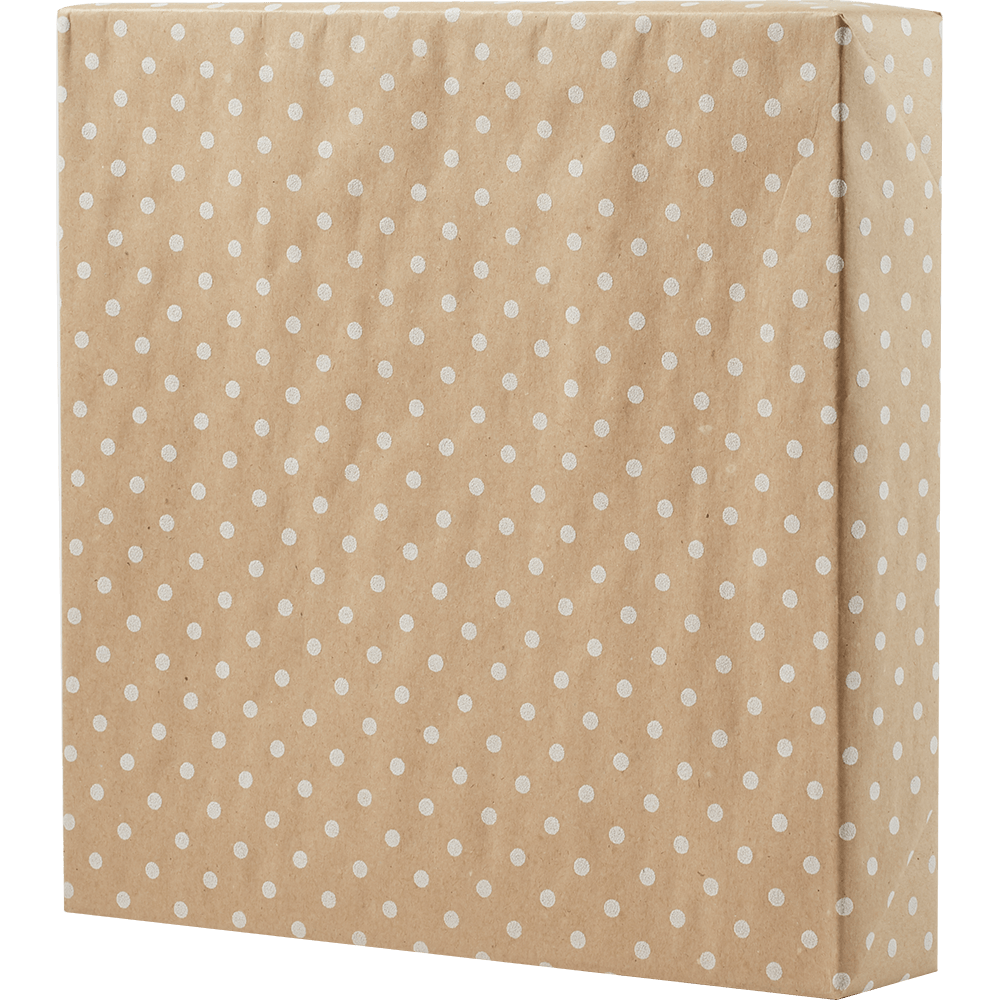 White Dimensional Dots Wrapping Paper