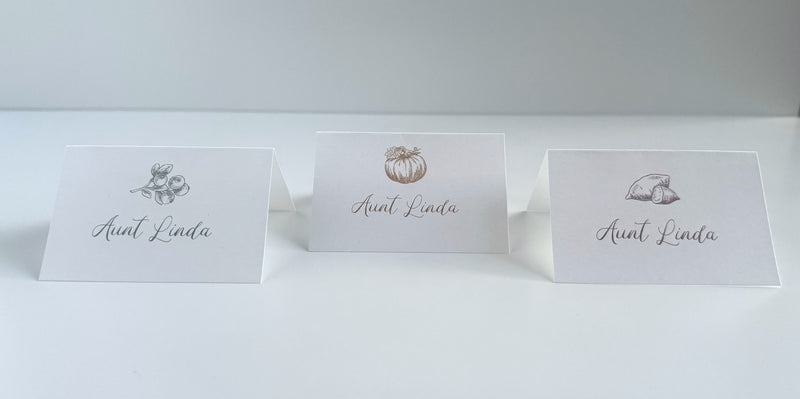 Harvest Place Card Set