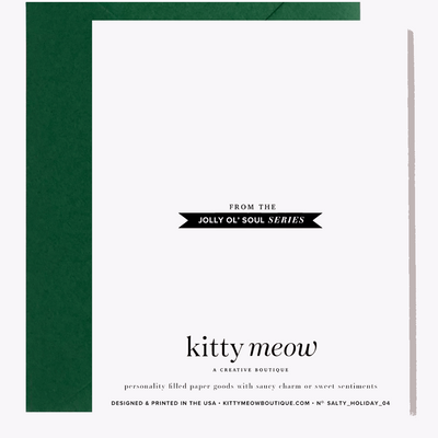 Kitty Meow Hoping Your Holidays Don't Suck Greeting Card - Greeting Card -