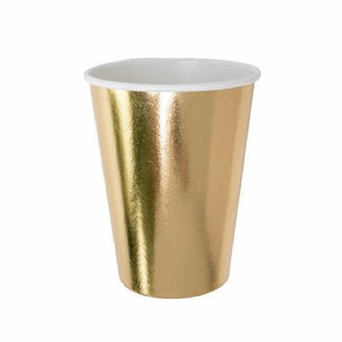Allover gold foil paper cup