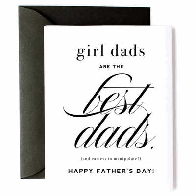 Girl Dad's Greeting Card