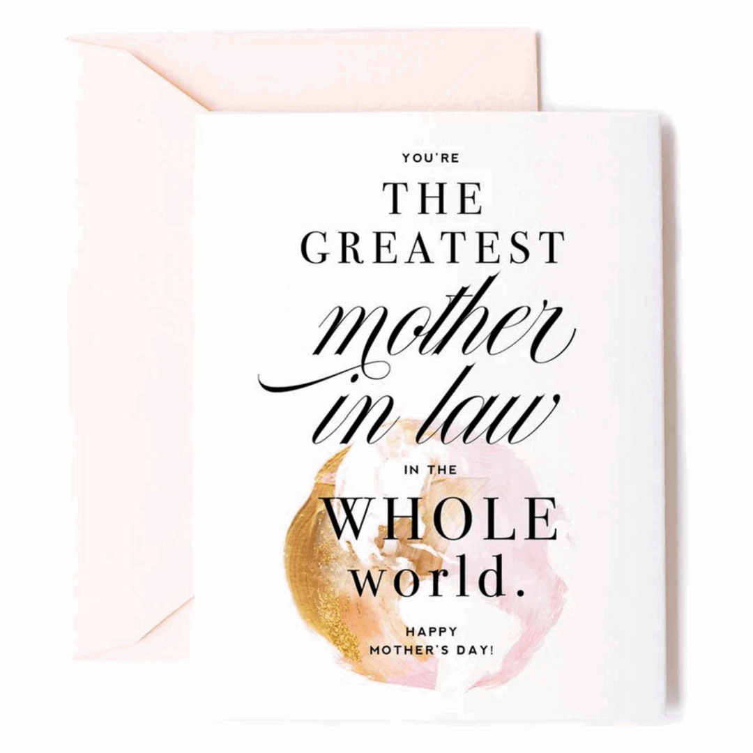 Greeting card with black text that reads "You&