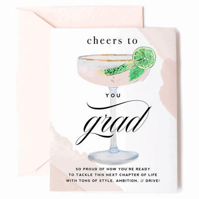 Cheers To You Grad Greeting Card