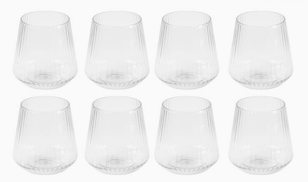 Ribbed Stemless Goblets