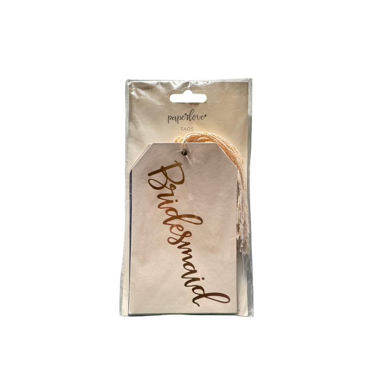 Paper Love Navy Wedding Party Gift Tags