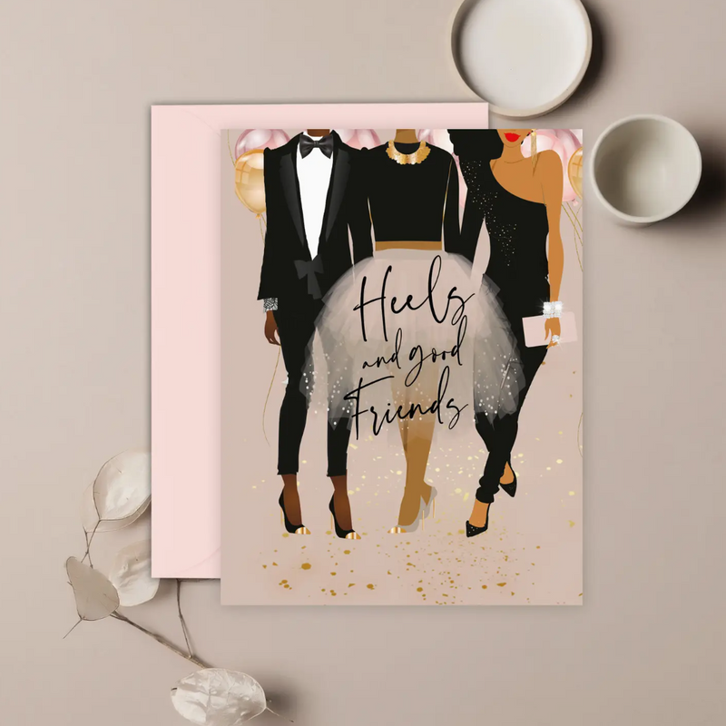 Heels and Friends Greeting Card