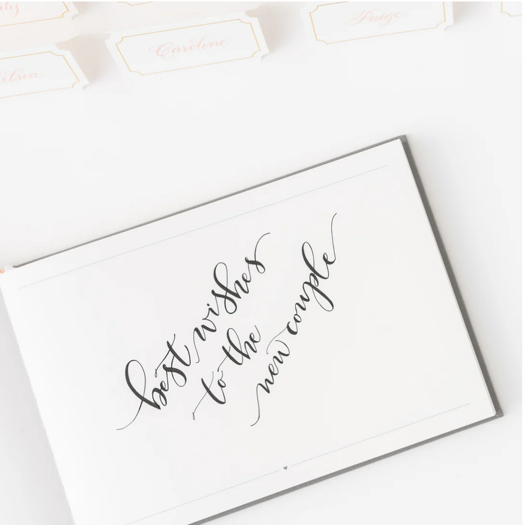 white page in a book with &