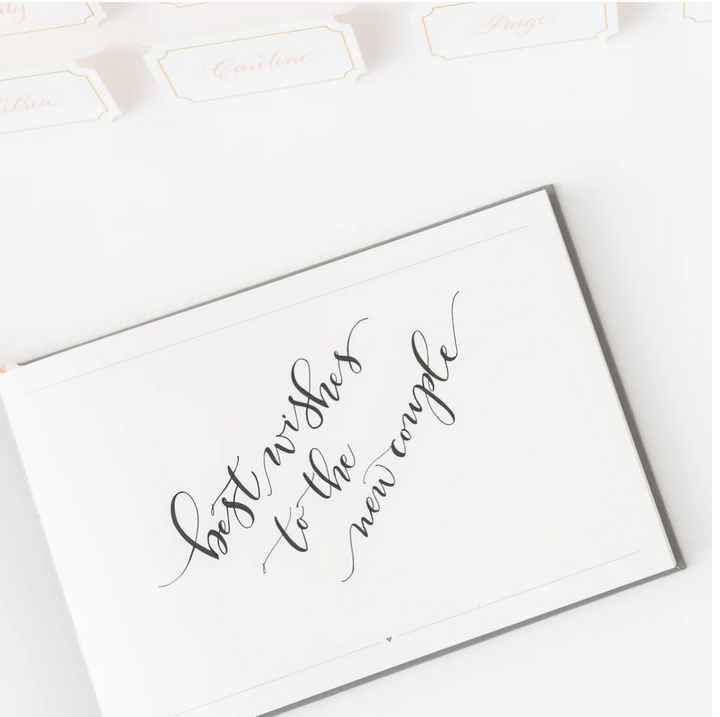 white page in a book with &
