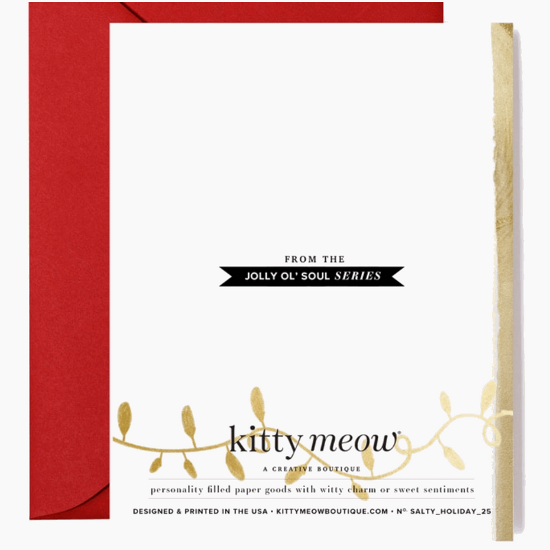 Kitty Meow Thank You Holiday Hostess Greeting Card - Greeting Card -