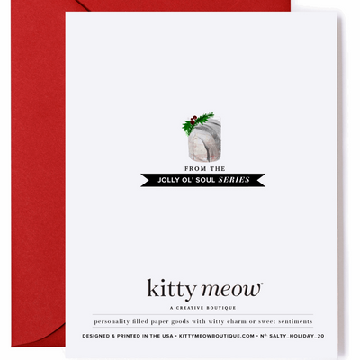 Kitty Meow Gin-gle All The Way Greeting Card - Greeting Card -