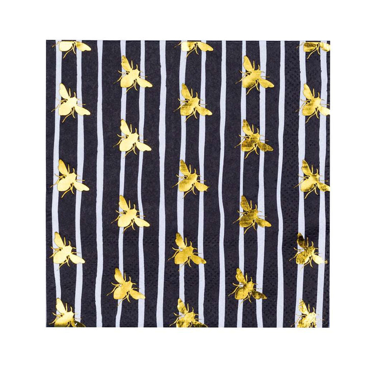 Hey Bae-Bee Striped Cocktail Napkins - Napkins -
