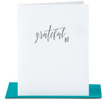 Grateful AF Greeting Card - Greeting Card -