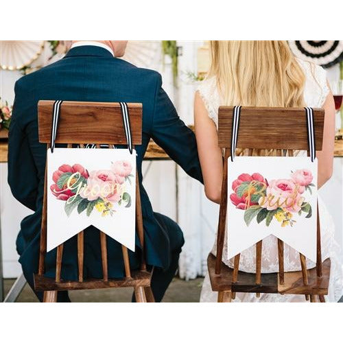 Botanical Chair Signs - Chair Sign -