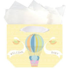 Baby's Balloon Trinket Gift Bag - Gift Bag -