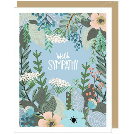 Floral Sympathy Greeting Card - Greeting Card -