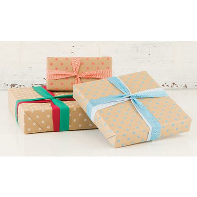 Blue Dimensional Dots Wrapping Paper - Wrapping Paper -
