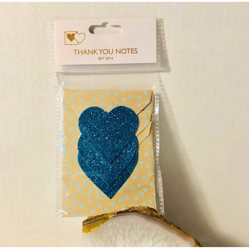 Thanknotty Notelets - Thank you Card Set - Note Sets - Turquoise