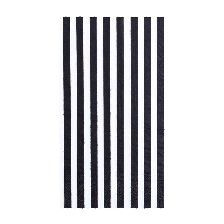 Black &amp; White Striped Guest Napkins - Napkins -