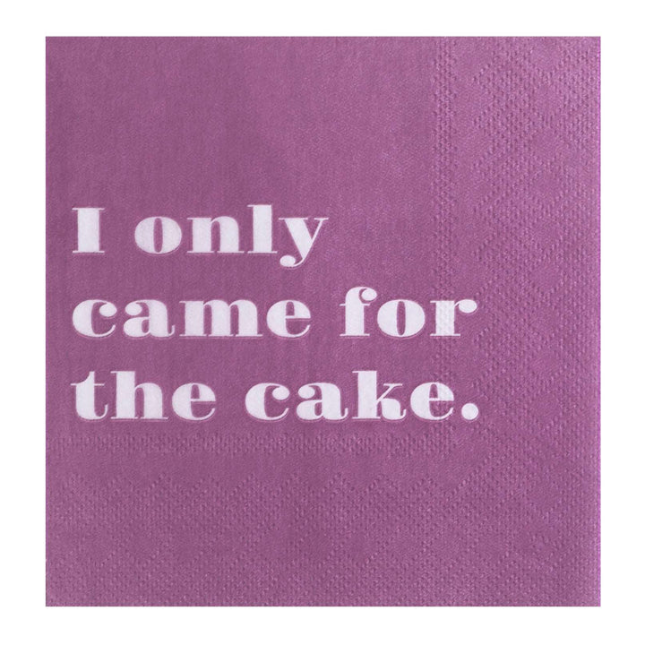 I Only Came For The Cake Cocktail Napkins - Napkins -