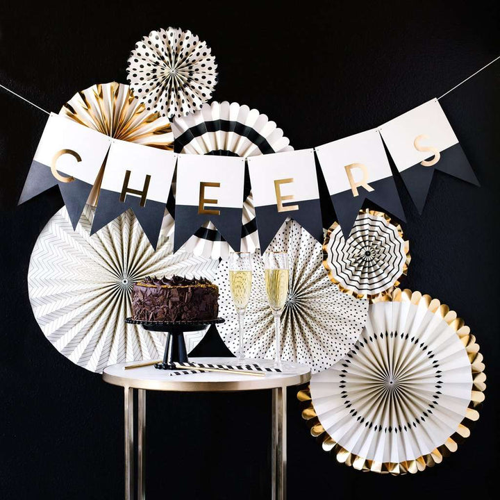 Paper Love Black Tie Letter Banner
