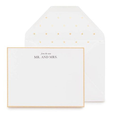 From the New Mr. and Mrs. Notecard Set - Note Sets -