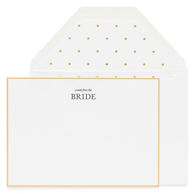 From The Bride Notecard Set - Note Sets -