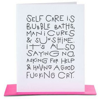 Self Care Greeting Card - Greeting Card -