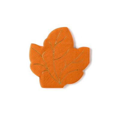 Harvest Leaf Shaped Napkin - Napkins -