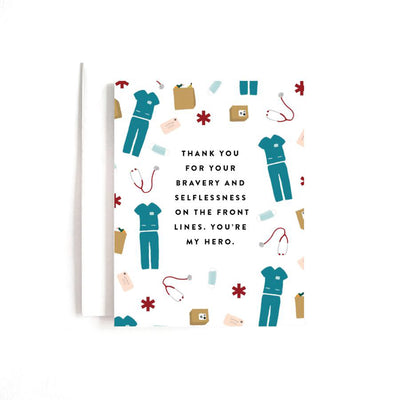 Front Lines Thank You Greeting Card - Greeting Card -