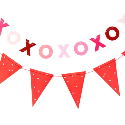 Valentine XOXO & Pennant Banner Set - Banner -