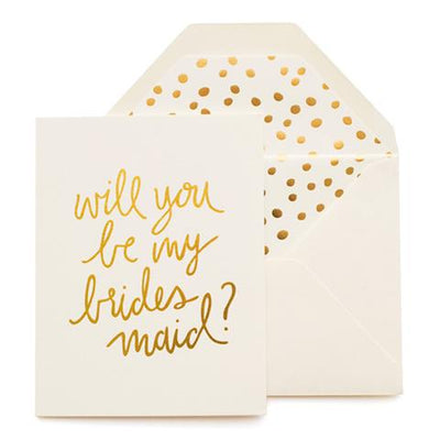 Playful Bridesmaid Greeting Card - Greeting Card -