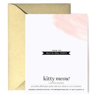 Kitty Meow Boutique - Sending You Some Holiday Cheer - Holiday Greeting Card - Grace of Design