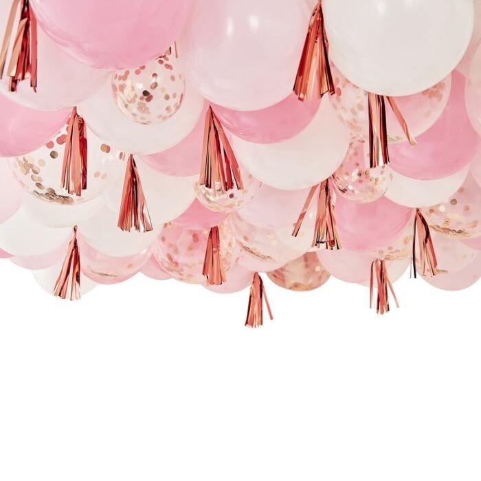 Rose Gold Balloon Ceiling - Balloon -